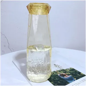 kettles Simple Portable Water Botttles,Creative Plastic Durable Sports Bottle,Clear Outdoor Cup-Leak Proof,Wide Mouth Transparent canteen(D)