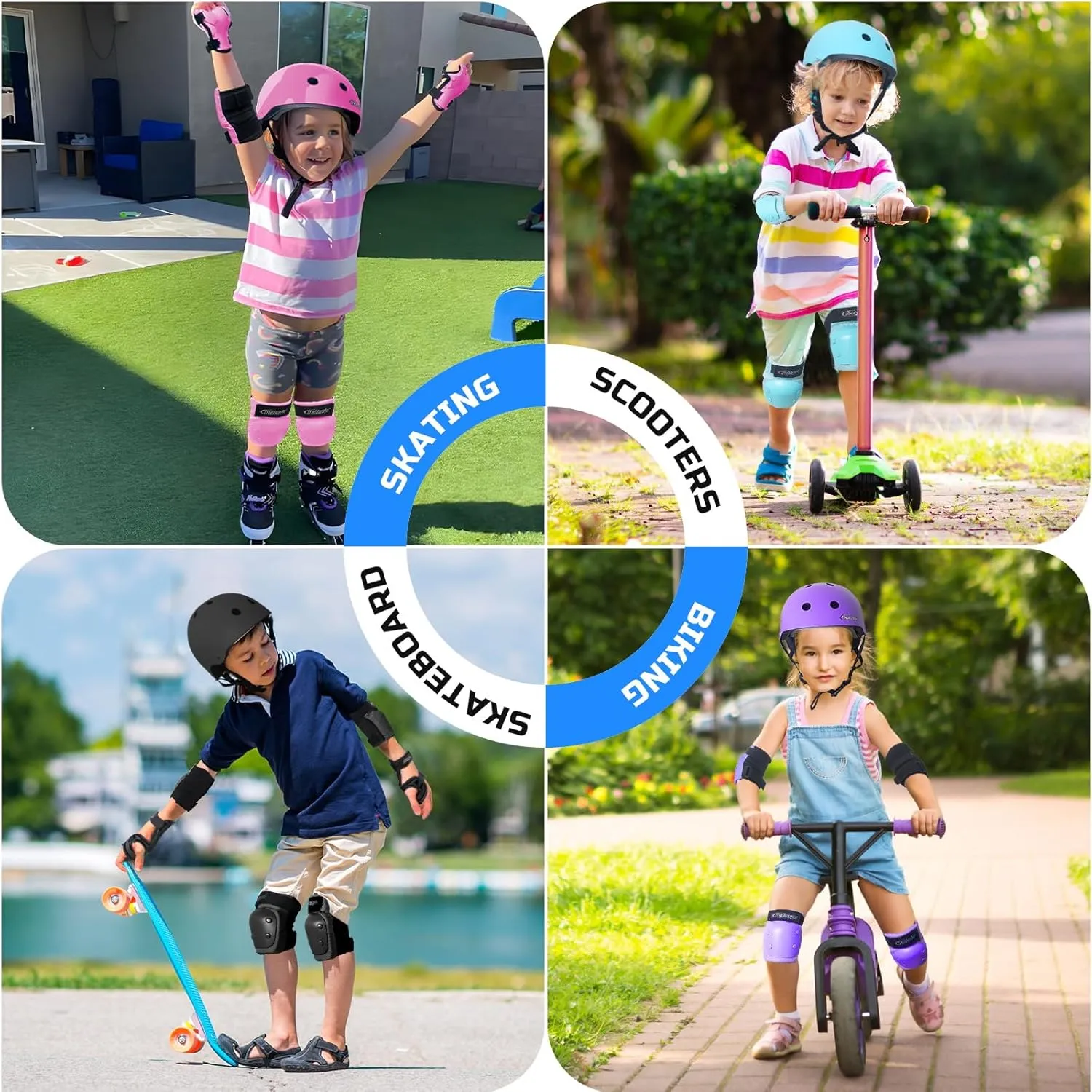 Kids Youth Bike Helmet - Lightweight and Safe Helmet for Boys and Girls Toddler, Adjustable Multi-Sport Helmets for Skateboard Skate Scooter