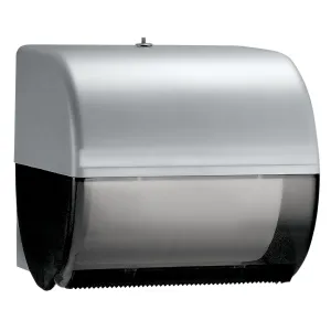 Kimberly-Clark Professional™ Omni Roll Hard Roll Towel Dispenser (09746), Black, for 1.5" Core Roll Towels, Compact Dispensing, 10.5" x 10.0" x 10.0" (Qty 1)
