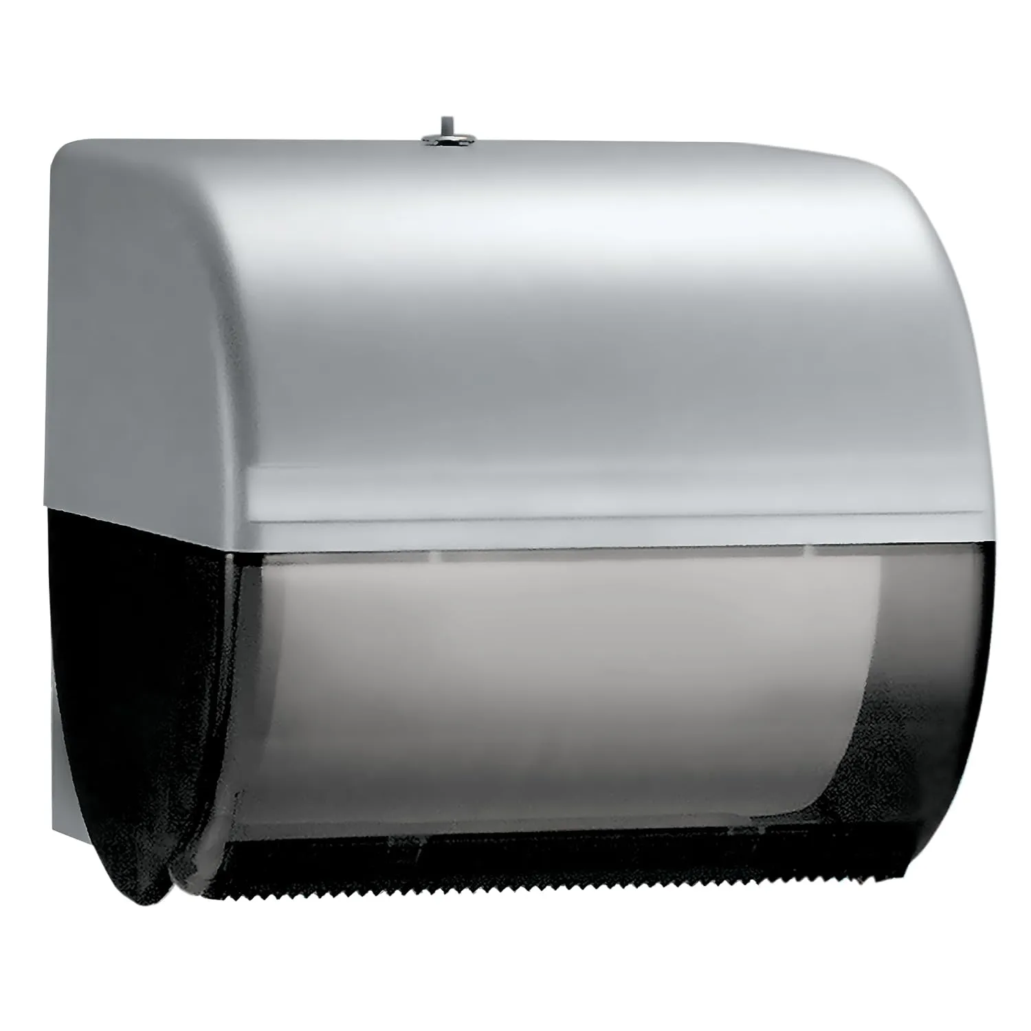 Kimberly-Clark Professional™ Omni Roll Hard Roll Towel Dispenser (09746), Black, for 1.5" Core Roll Towels, Compact Dispensing, 10.5" x 10.0" x 10.0" (Qty 1)