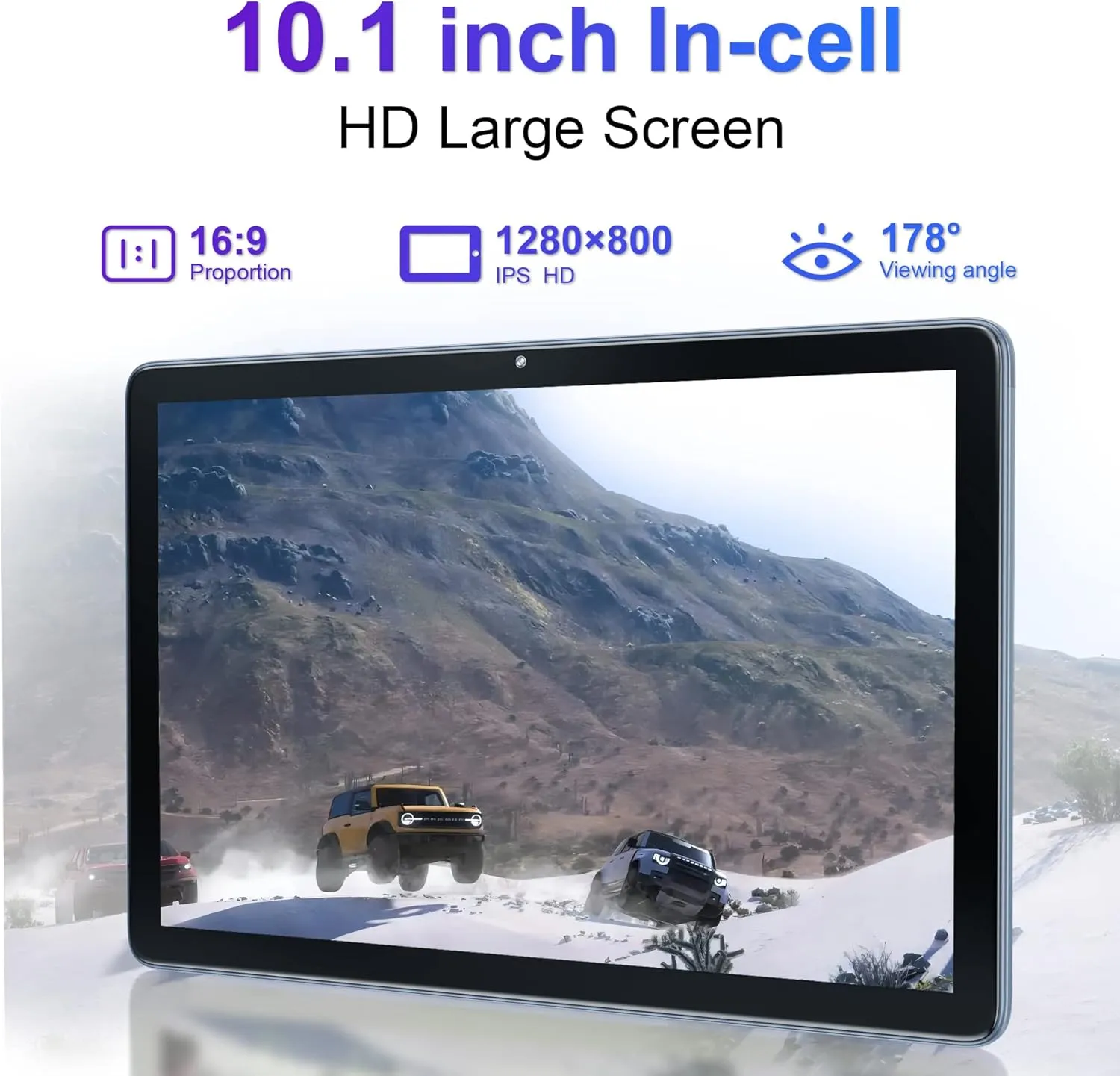 Kinstone Android 12 Tablet - 10 Inch, 6GB RAM   128GB ROM, 1TB Expanded, 5G Wi-Fi, 5MP Camera, 6000mAh Battery, Gaming Tablet, 1280 * 800 IPS Screen
