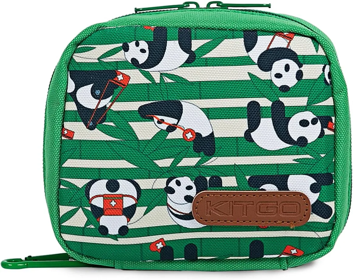 Kitgo 107-Piece Small First Aid Kit for Kids – Baby Travel First Aid Kit with Fun Bandages for Car, Home, Travel, Backpack, Green