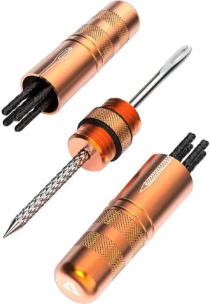 KOM Cycling Tubeless Tire Repair Kit for Bikes 8 Colors! Fixes Mountain Bike and Road Bicycle Tire Punctures