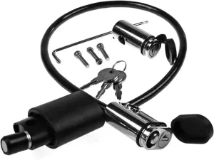 KUAT Transfer Single Cable Lock Kit with Locking Hitch Pin | Durable Reliable Steel Heavy-Duty Anti-Theft Bicycle Lock Compatible with Original Transfer Hitch Bike Rack