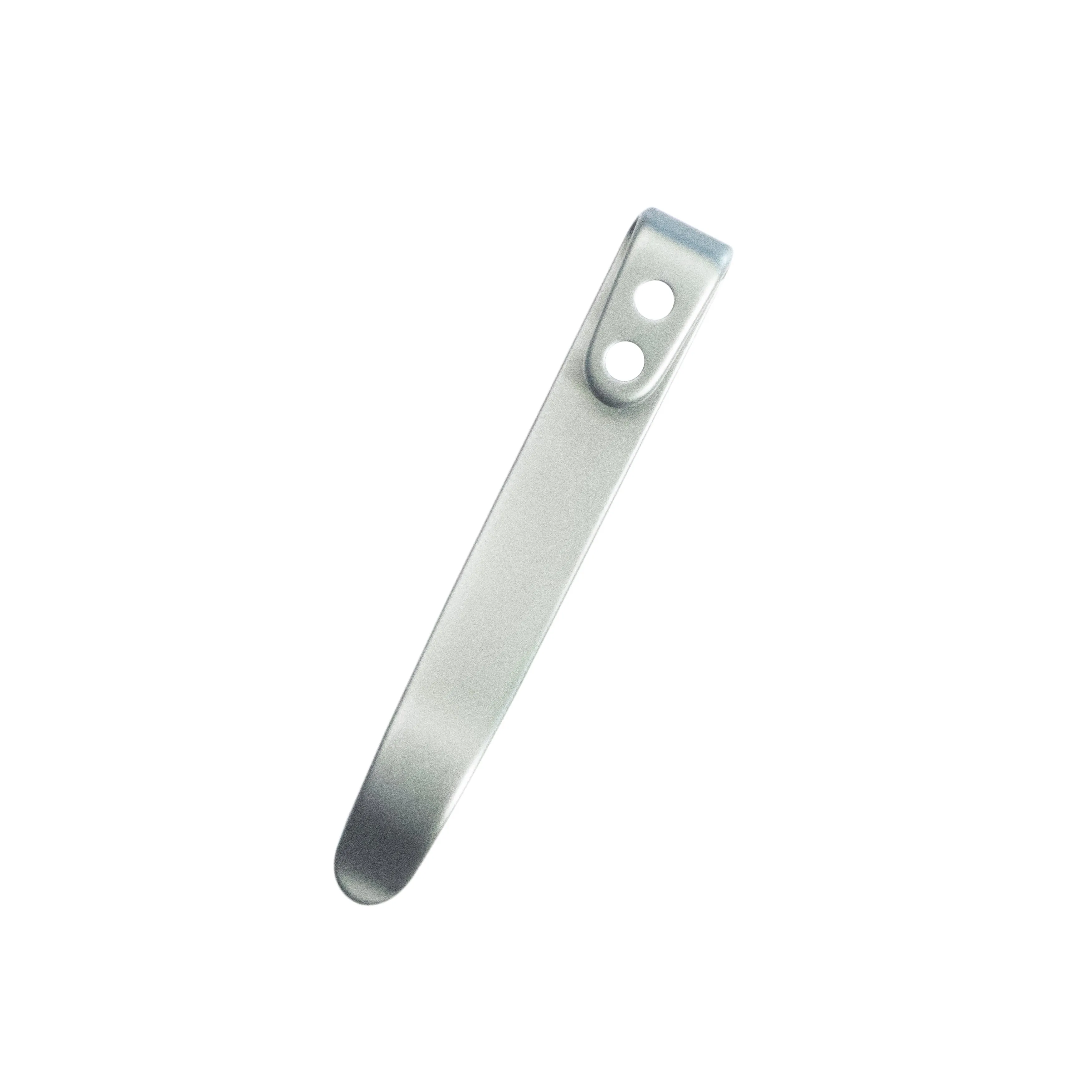 Kubey Titanium Deep Carry Reversible Clip for Folding Knives, 1 Piece with 2 Screws, Grey, KH010
