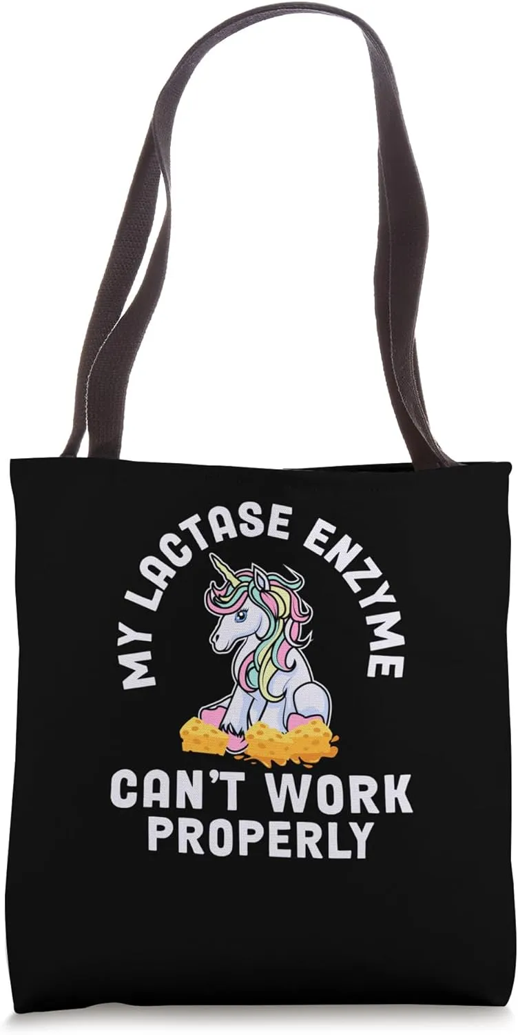 Lactose Intolerance Dairy Product Milk Allergy Cheese Yogurt Tote Bag