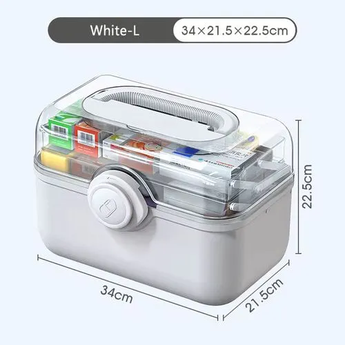 Large Capacity Medicine Organiser Box – Modern Eco-Friendly First Aid Storage
