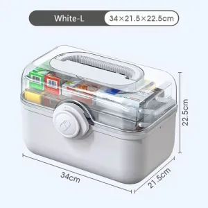 Large Capacity Medicine Organiser Box – Modern Eco-Friendly First Aid Storage