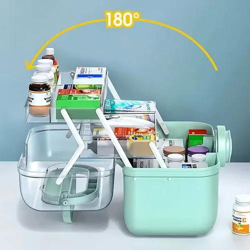 Large Capacity Medicine Organiser Box – Modern Eco-Friendly First Aid Storage