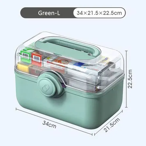 Large Capacity Medicine Organiser Box – Modern Eco-Friendly First Aid Storage
