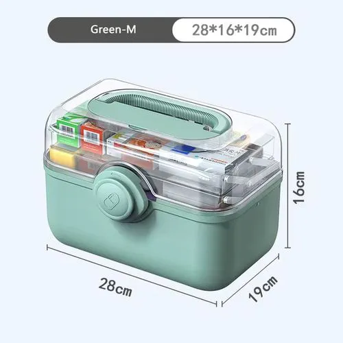 Large Capacity Medicine Organiser Box – Modern Eco-Friendly First Aid Storage