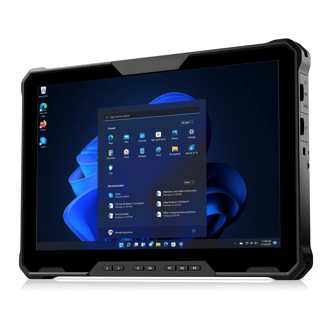 Latitude 7230 Rugged Extreme Tablet, Intel i7-1260U, Quick Release, No Webcam, No Rear Cam, Windows 11 Pro.