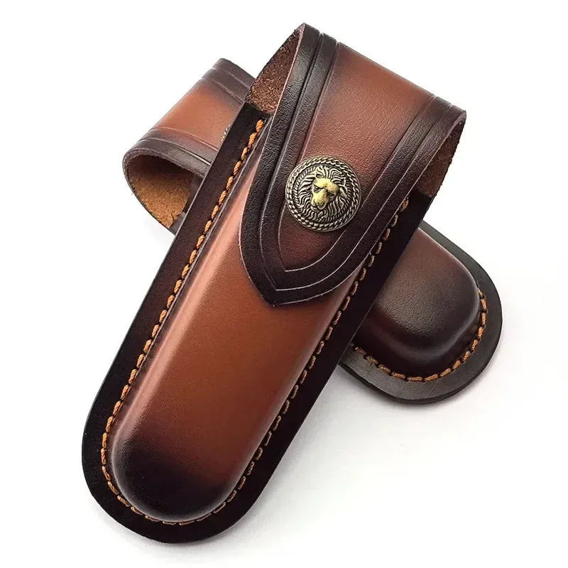 Leather Knife Sheath Case Horizontal Belt Knife Sheath