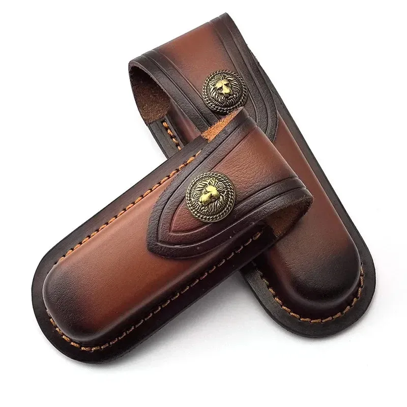 Leather Knife Sheath Case Horizontal Belt Knife Sheath