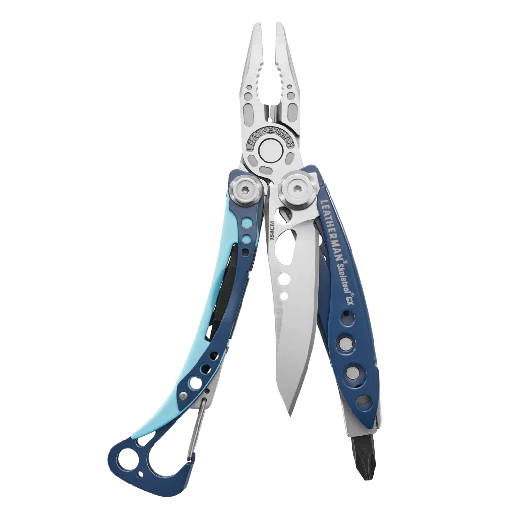 Leatherman 7 Tool Skeletool CX Lightweight Multi-Tool with Knife Blade Nightshade