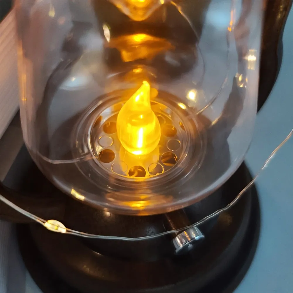 LED Steampunk kerosene lamp