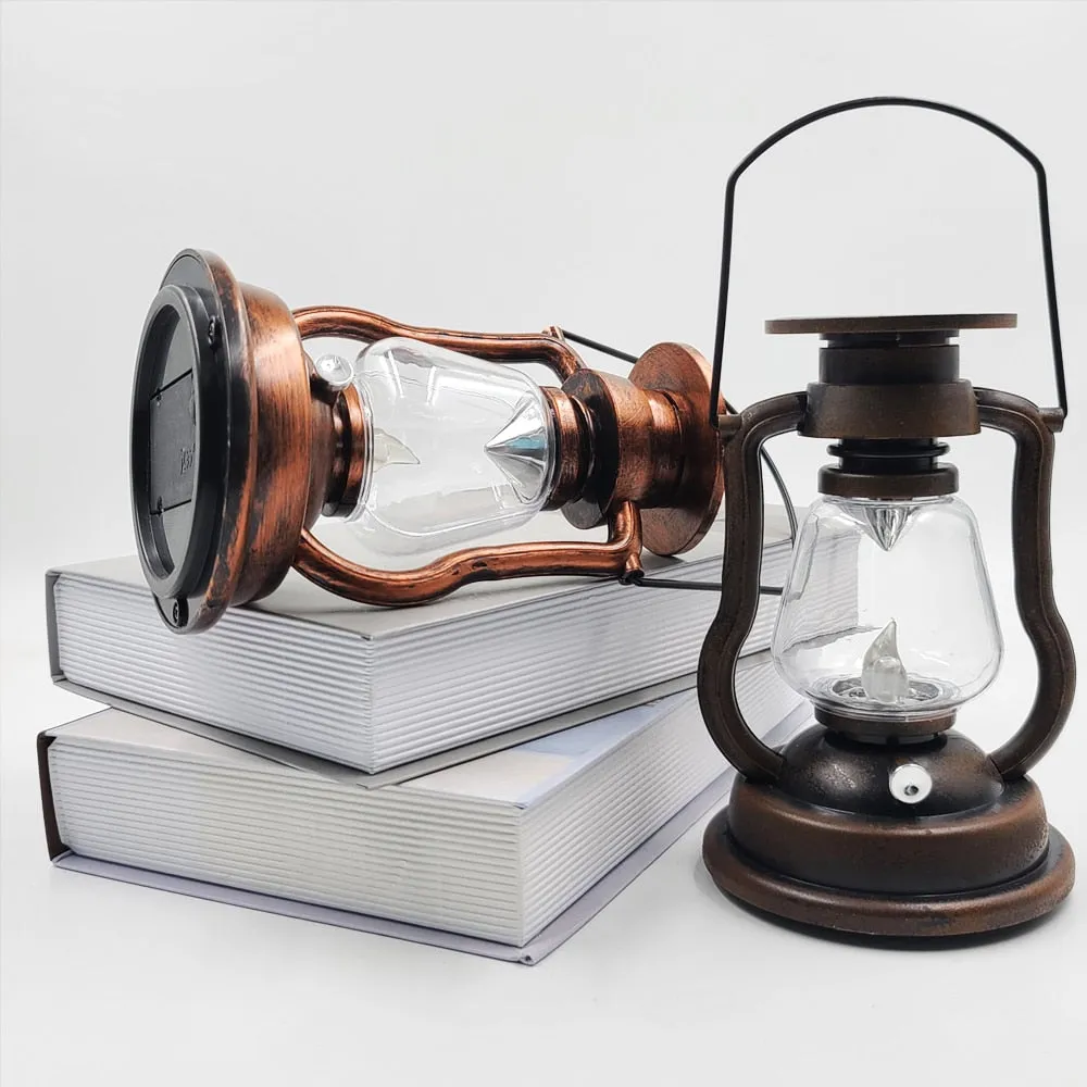 LED Steampunk kerosene lamp