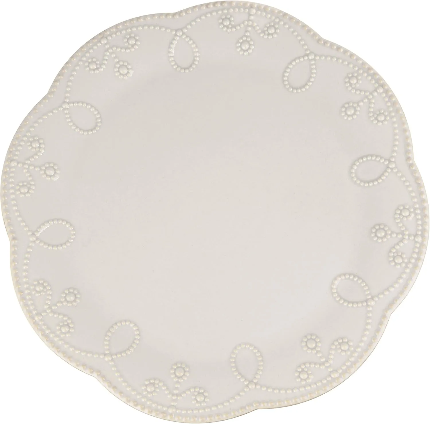 Lenox French Perle Pedestal Cake Plate, Medium, White -
