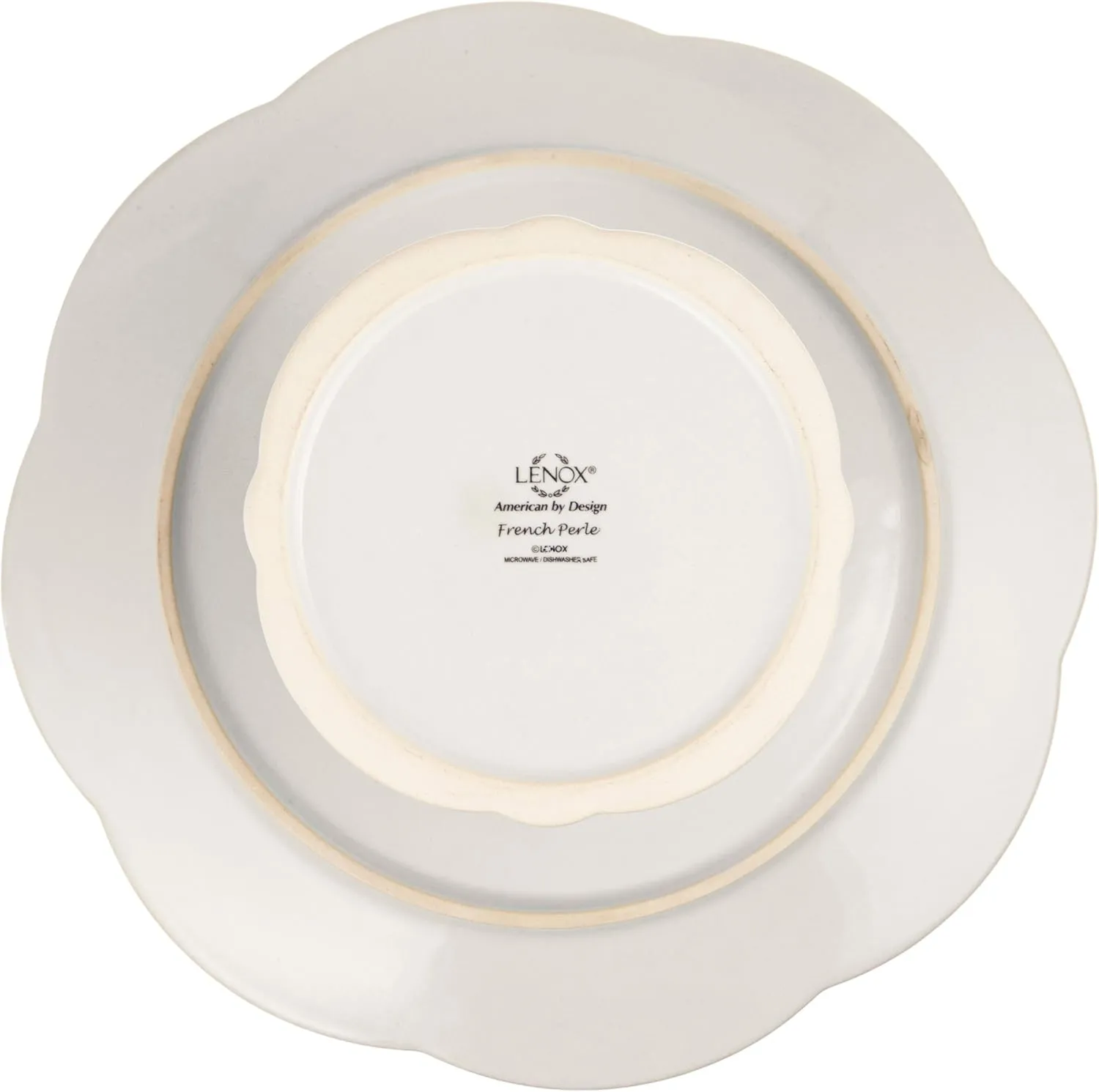 Lenox French Perle Pedestal Cake Plate, Medium, White -