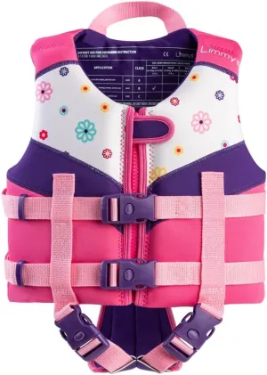 Limmys Premium Kids Swim Vest – Toddler Swim Jacket and Buoyancy Swimming Aid – Modern Design Swimming Vest for Boys and Girls – Innovative Safety-First Features