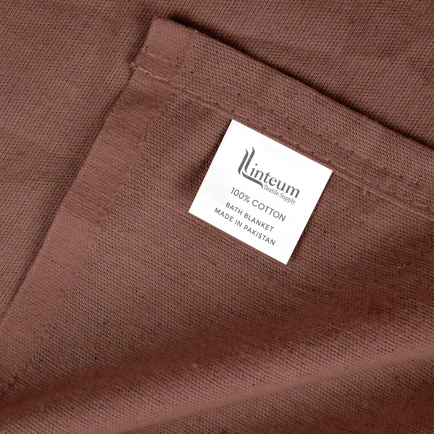 Linteum Textile Supply 100% Cotton Hospital Patient Bath Blanket, Bed Bath Sheet, Twin Blanket Lightweight Sheet Blankets 70x90 in, 1.75 lb. Chocolate