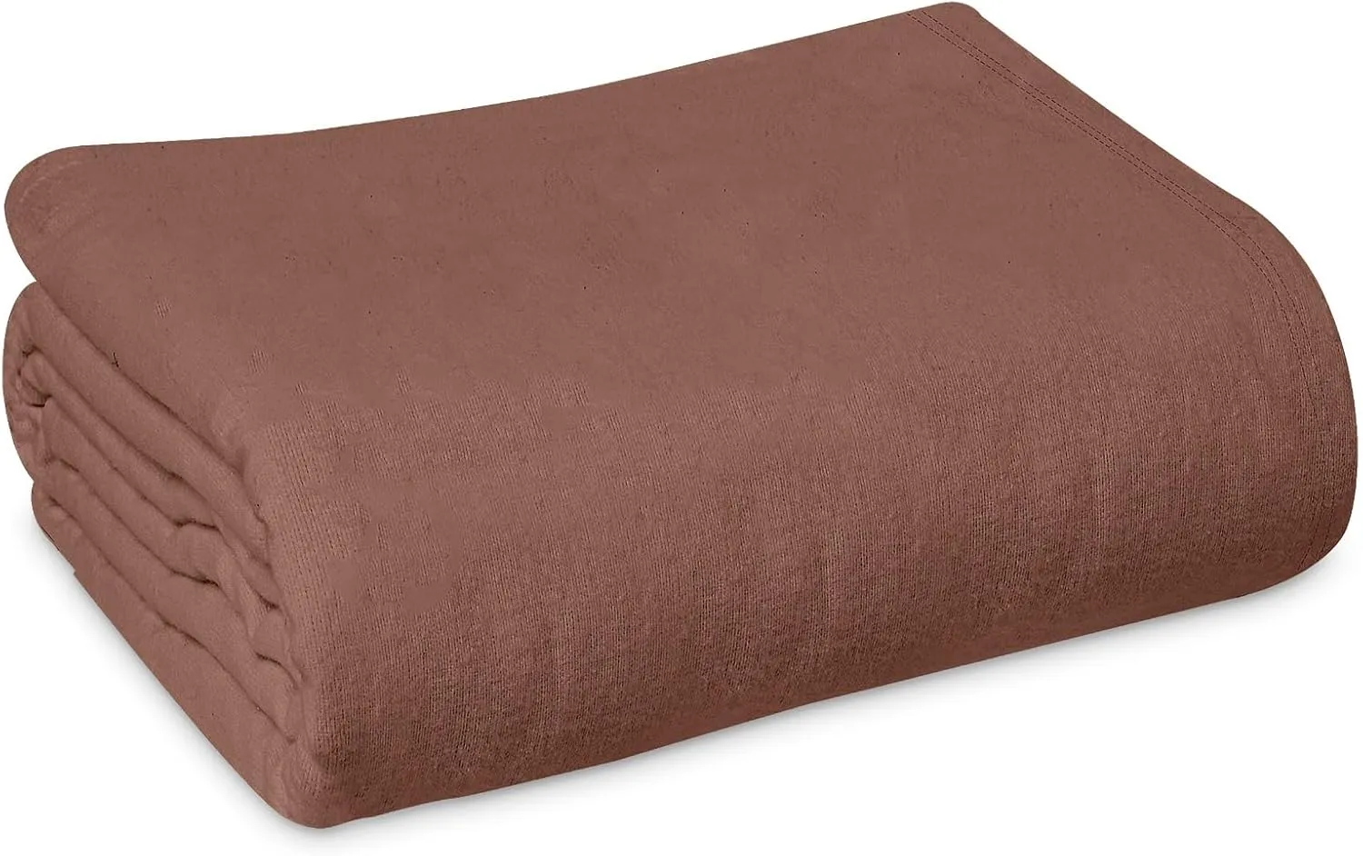 Linteum Textile Supply 100% Cotton Hospital Patient Bath Blanket, Bed Bath Sheet, Twin Blanket Lightweight Sheet Blankets 70x90 in, 1.75 lb. Chocolate