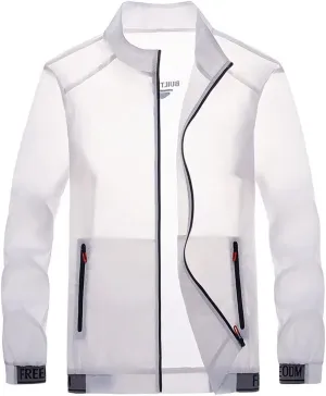 LOEBKE Sun Protection Clothing Men - Summer Ultra-thin Breathable Men's Jacket Outdoor Fishing Camping Windbreaker