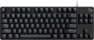 Logitech G413 TKL SE Mechanical Gaming Keyboard - Compact Backlit Keyboard with Tactile Mechanical Switches, Anti-Ghosting, Compatible with Windows, macOS - Black Aluminum