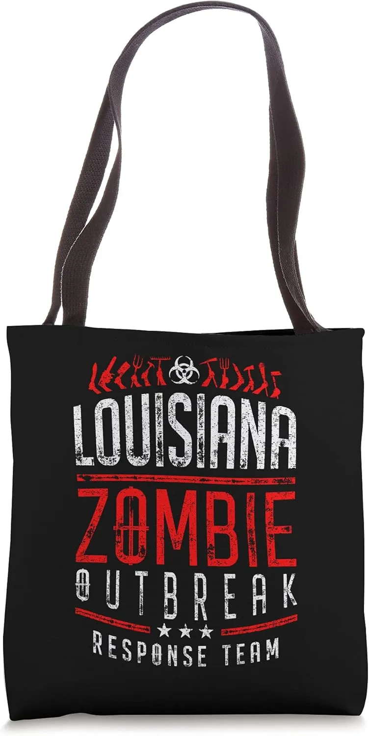Louisiana Zombie Outbreak Response Team Halloween Tote Bag