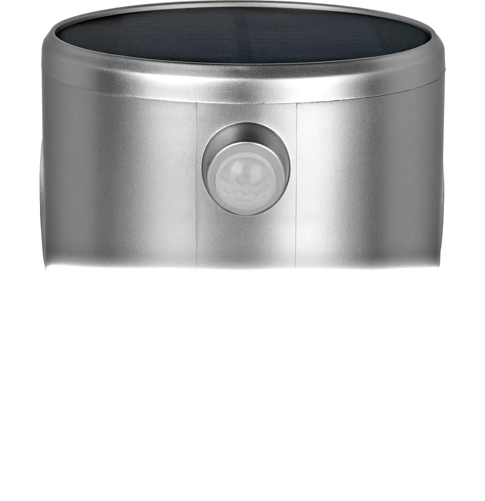 Luceco LEXSL20G40 Solar Guardian Wall Lantern with PIR Sensor Grey IP44 200lm 2W 4000K Standard
