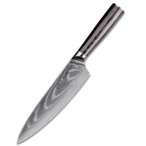 LUCIA 20 | Chef Knife 8Cr18Mov Steel Core / Pakka wood handle