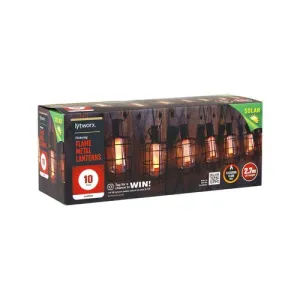 Lytworx Flickering Flame Metal Lanterns - 10 Pack