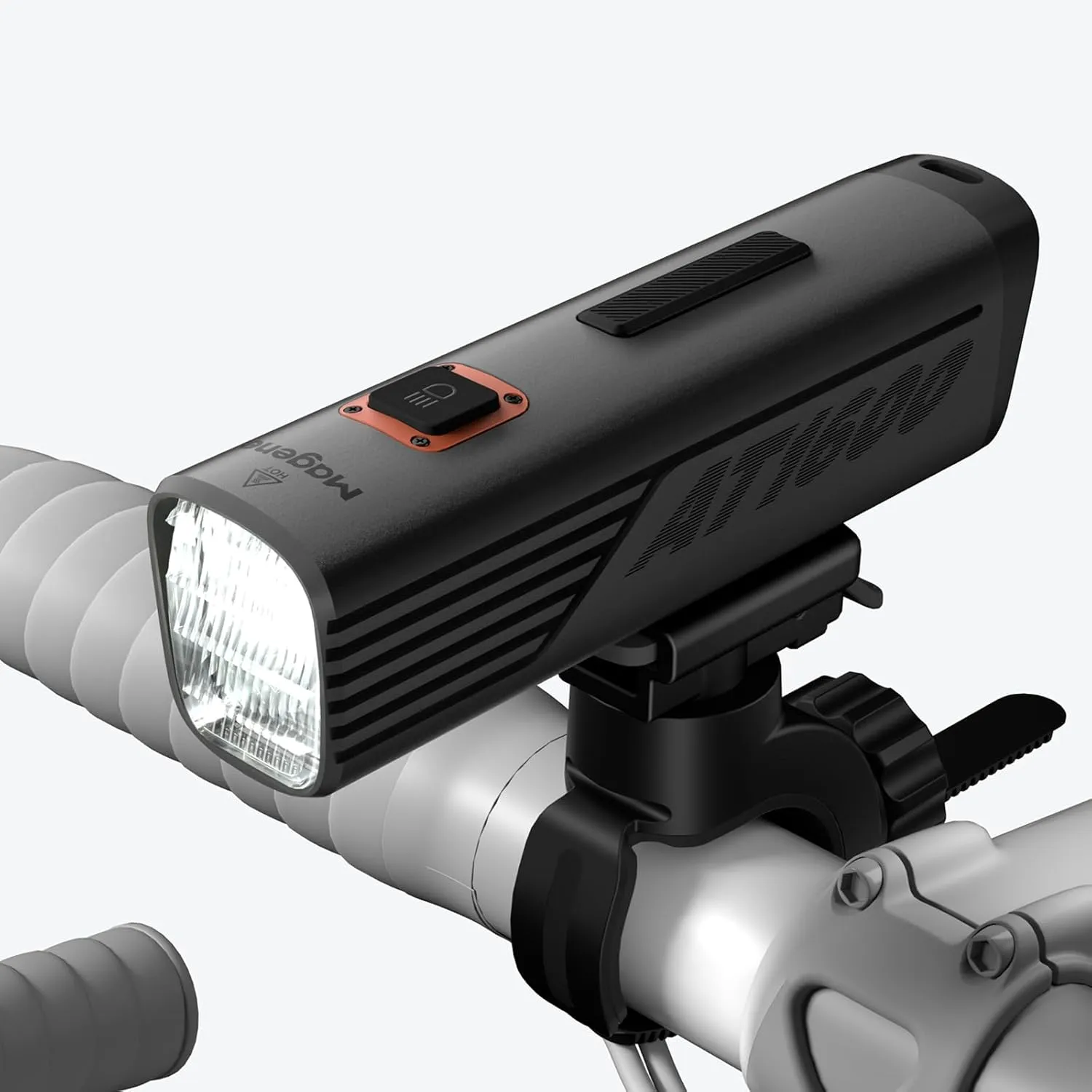 Magene AT1200/1600 Smart Bike Headlights - Bright 1200/1600 Lumens, 85h Battery, Rechargeable Bicycle Light Front, Compatible with Garmin Edge 530 