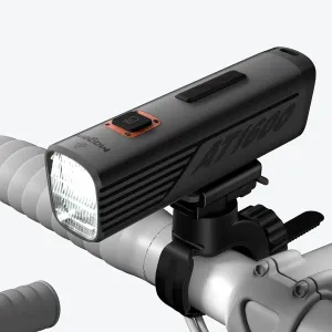 Magene AT1200/1600 Smart Bike Headlights - Bright 1200/1600 Lumens, 85h Battery, Rechargeable Bicycle Light Front, Compatible with Garmin Edge 530 