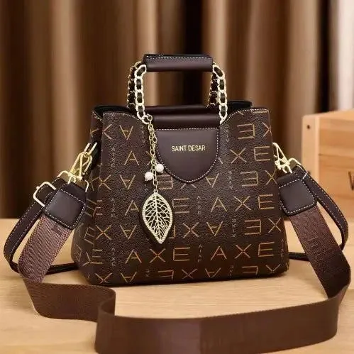 Maldives Chic Leather Handbag - Spacious & Stylish