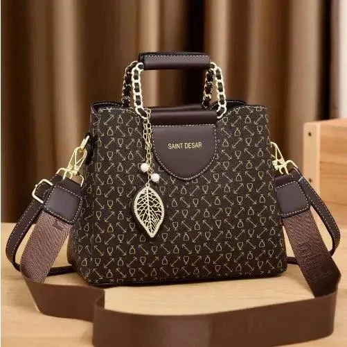 Maldives Chic Leather Handbag - Spacious & Stylish