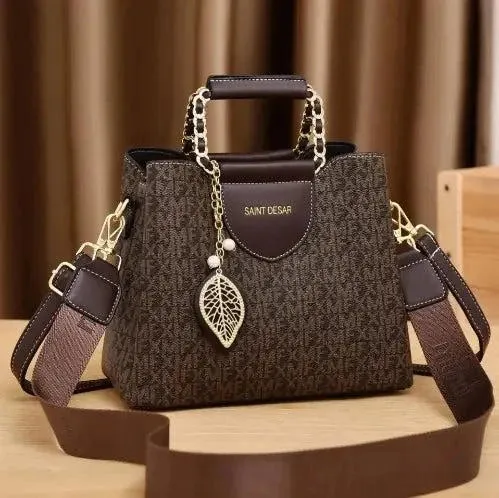 Maldives Chic Leather Handbag - Spacious & Stylish