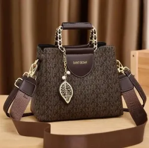 Maldives Chic Leather Handbag - Spacious & Stylish