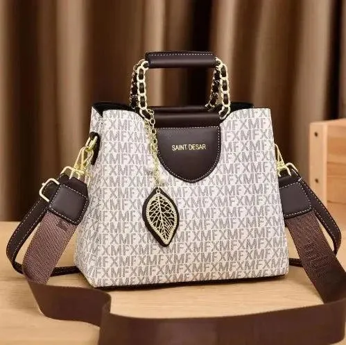 Maldives Chic Leather Handbag - Spacious & Stylish