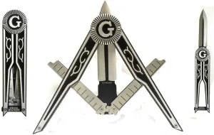 Mason Pocket Folding Square & Compasses Folding Knife