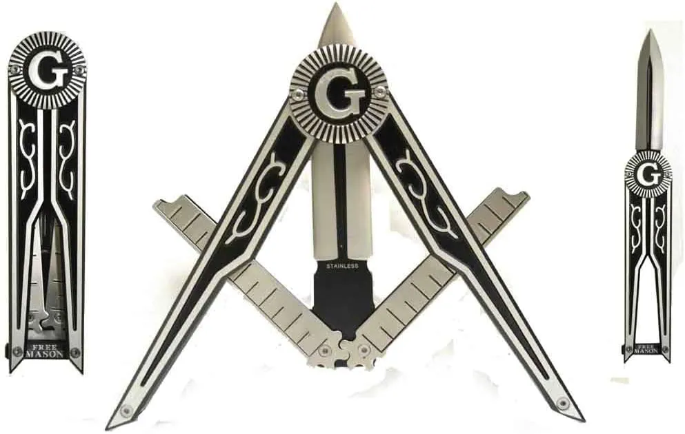 Mason Pocket Folding Square & Compasses Folding Knife