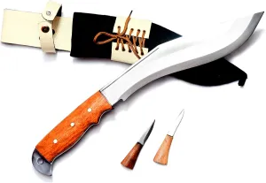 MASUM 11” Afghan OEF Current Issue Kukri Knife, Carbon Steel Blade, Rosewood Handle, Handmade in Nepali Khukri