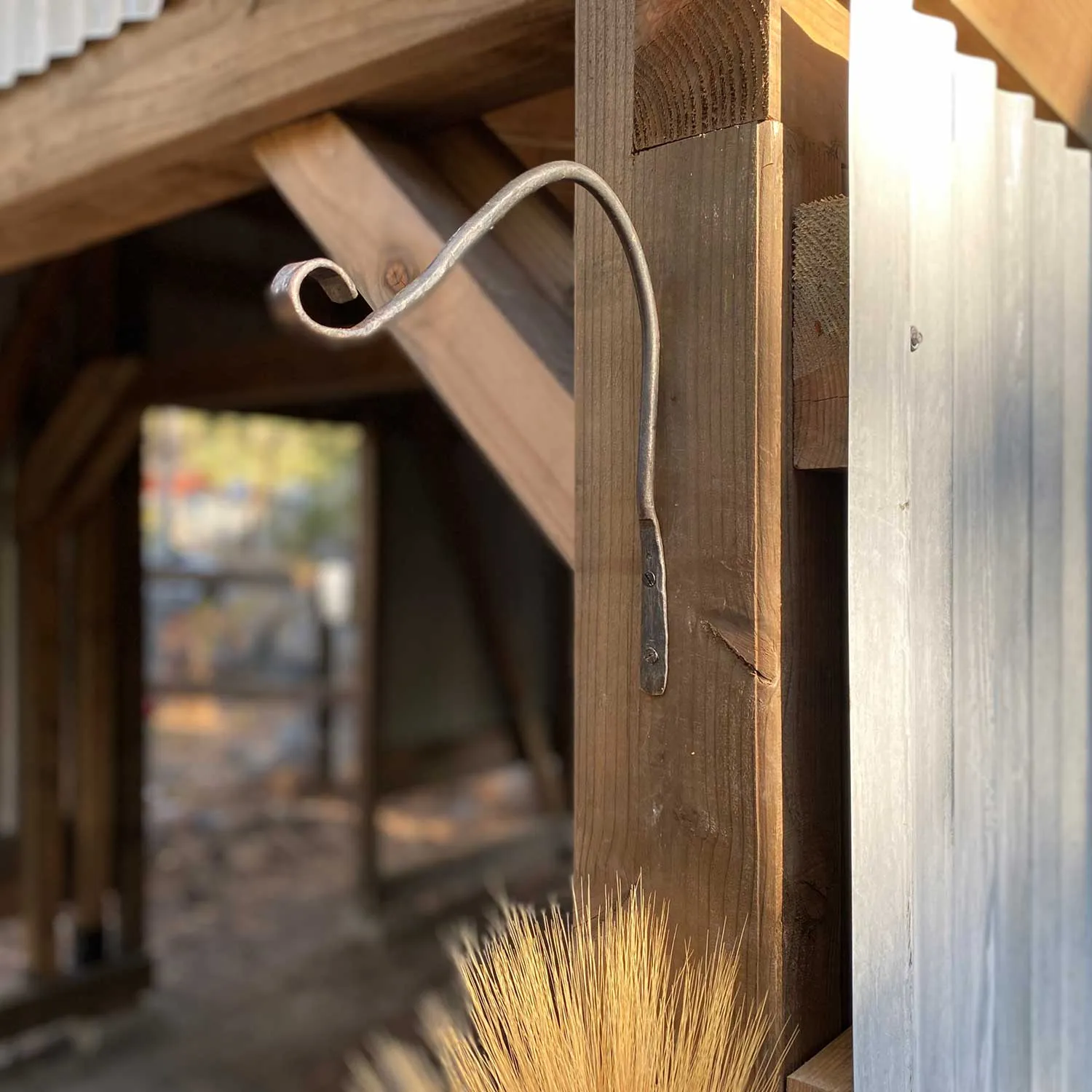 Medium Hand Forged Plant Hanger Lantern Hook
