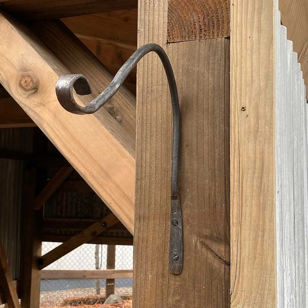 Medium Hand Forged Plant Hanger Lantern Hook