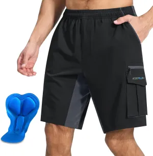 Men's Mountain Bike Shorts 3D Padded Bicycle Biking Shorts Quick Dry Lightweight MTB Cycling Shorts