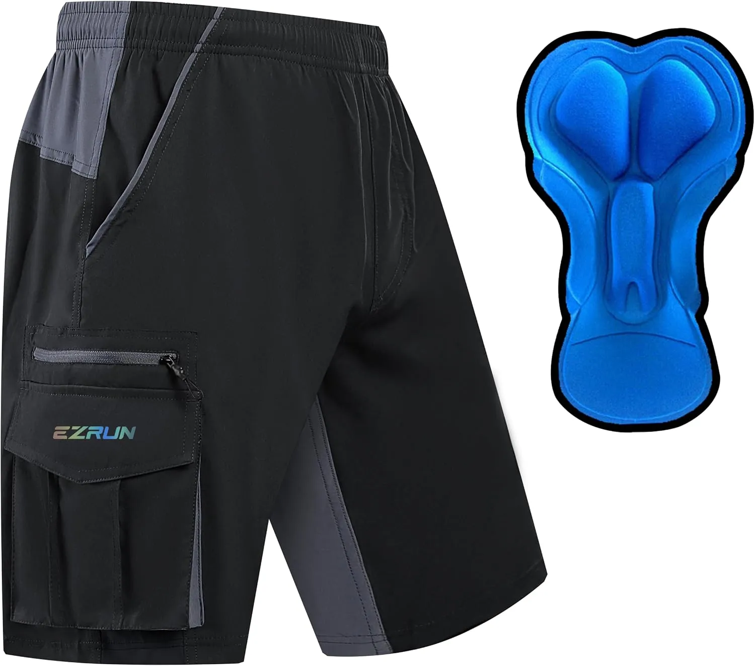 Men's Mountain Bike Shorts 3D Padded Bicycle Biking Shorts Quick Dry Lightweight MTB Cycling Shorts