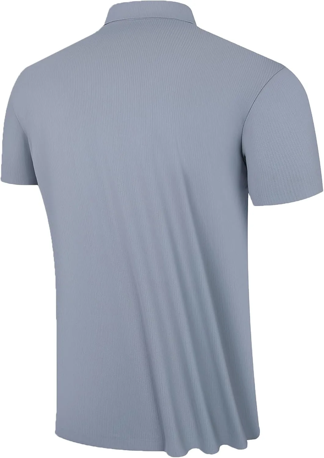 Mens Performance Polo Shirts Seamless Tech Golf Pickleball Shirts for Men Quick Dry Moisture Wicking