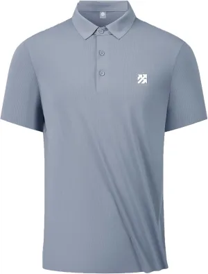 Mens Performance Polo Shirts Seamless Tech Golf Pickleball Shirts for Men Quick Dry Moisture Wicking
