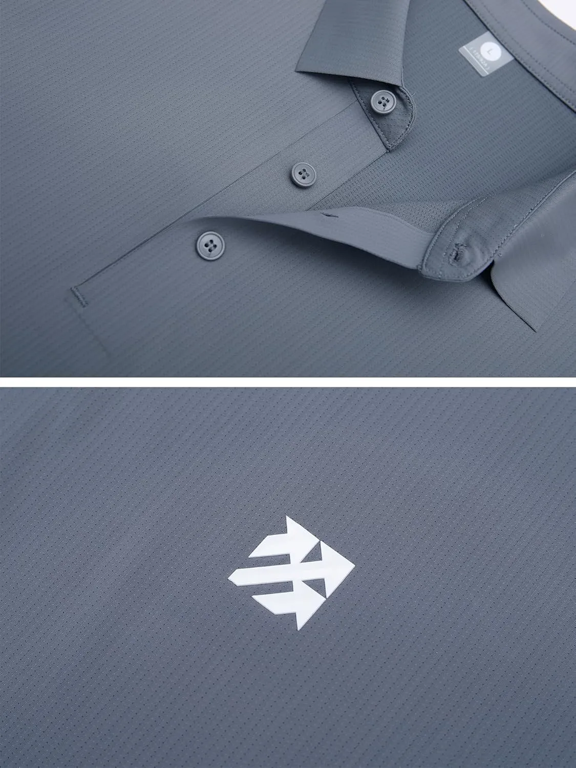 Mens Performance Polo Shirts Seamless Tech Golf Pickleball Shirts for Men Quick Dry Moisture Wicking