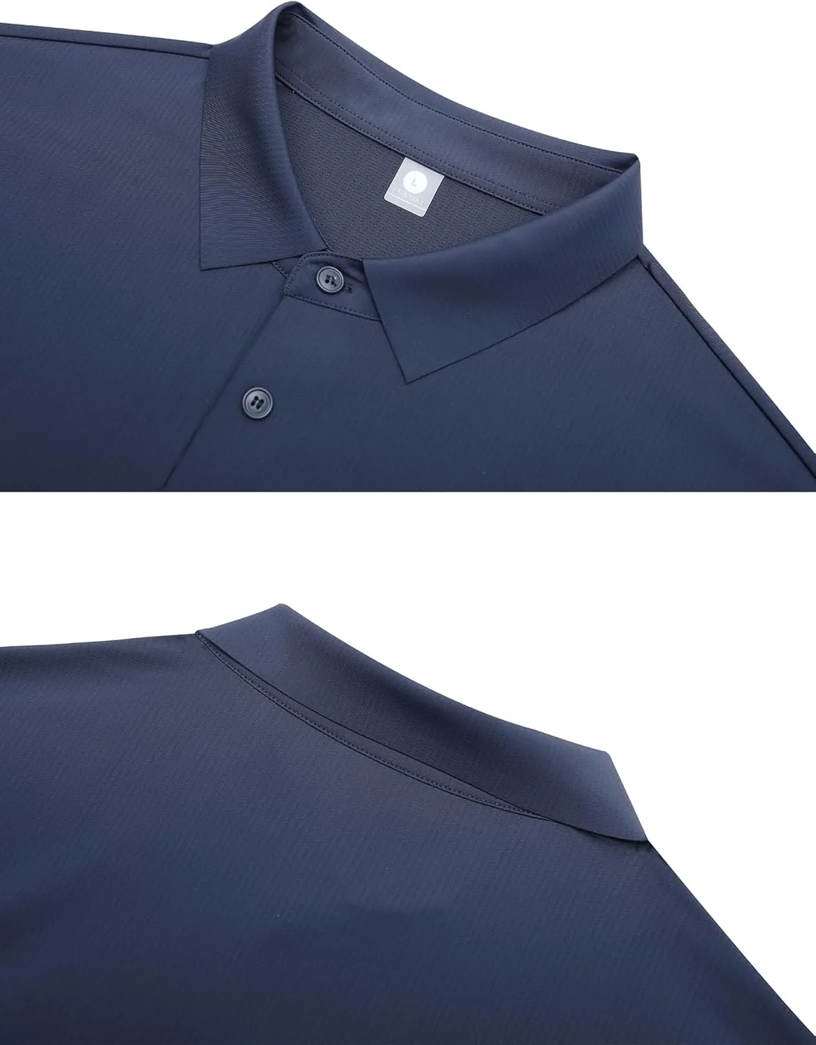 Mens Performance Polo Shirts Seamless Tech Golf Pickleball Shirts for Men Quick Dry Moisture Wicking